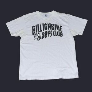 BILLIONAIRE BOYS CLUB CLASSIC CURVE LOGO TEE WHITE